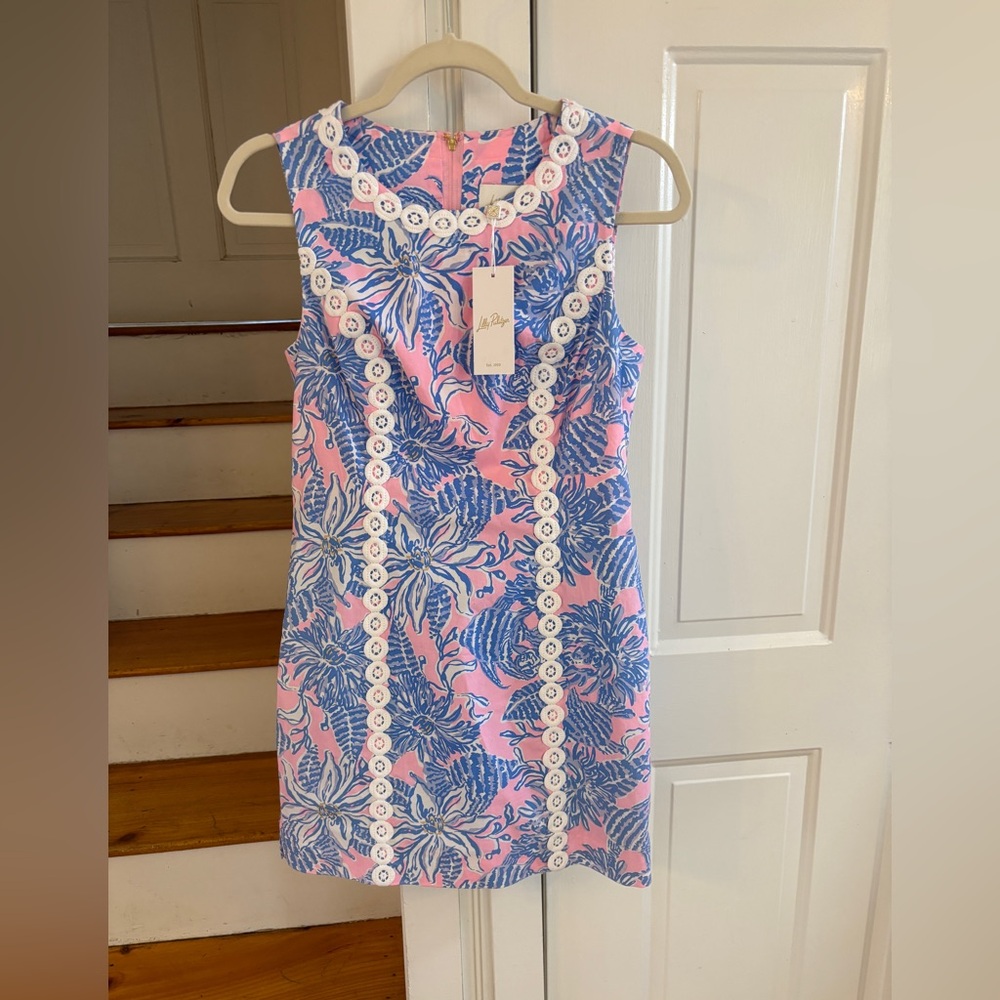 Lilly Pulitzer Ciaran Shift Romper NWT size 2, summer, cotton, beach beauty - Picture 2 of 5